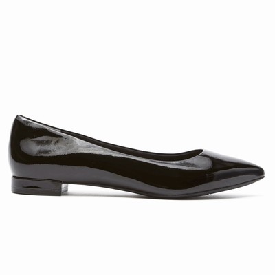 Flats Rockport Total Motion Adelyn Ballet Mulher Pretas PT-13075